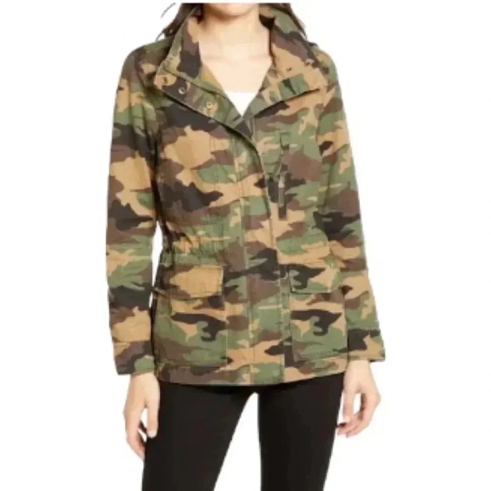 MADEWELL Women’s Dispatch Camo Faded Birch Military Utility Jacket Size XS
